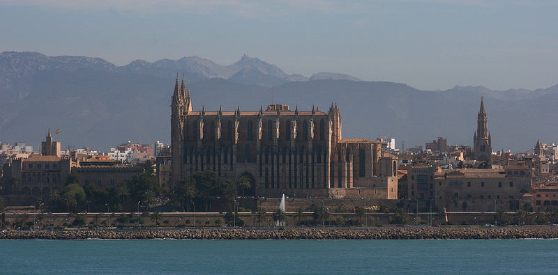 Vista de la catedral de Palma