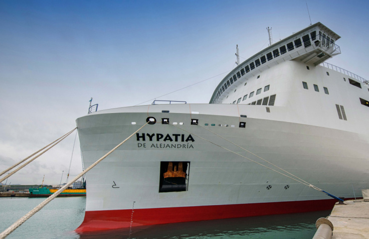 A bordo del 'ferry Hypatia de Alejandría'