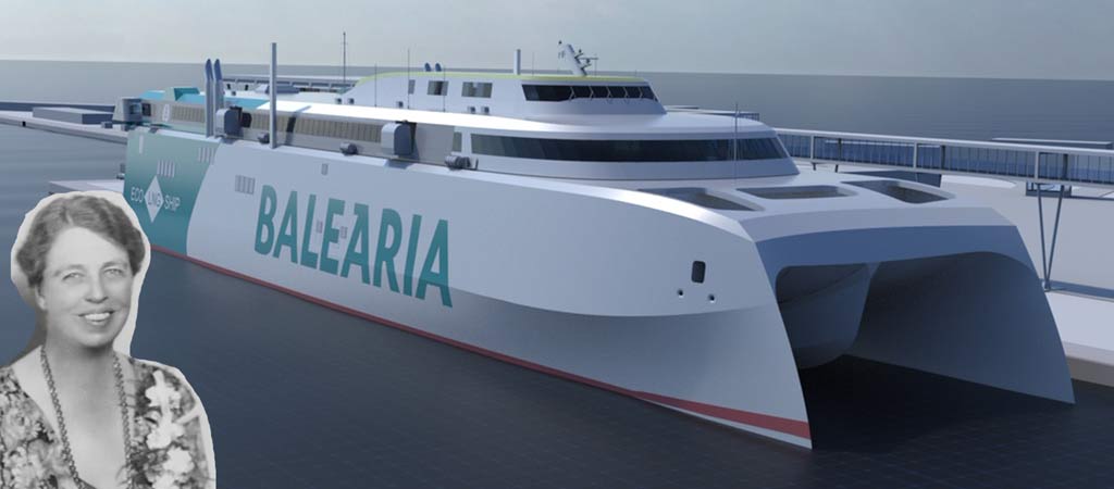 El 'eco fast ferry Eleanor Roosevelt' está en proceso de construcción actualmente.