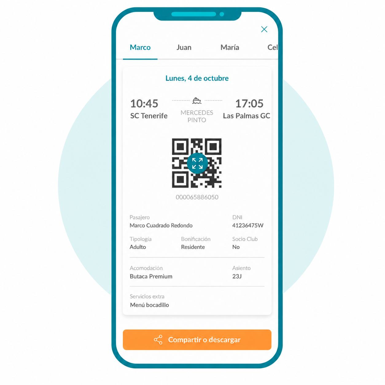 ferry app billete